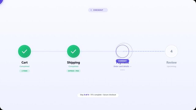 Modern minimalist geometric logo animation with gradient colors and sleek design