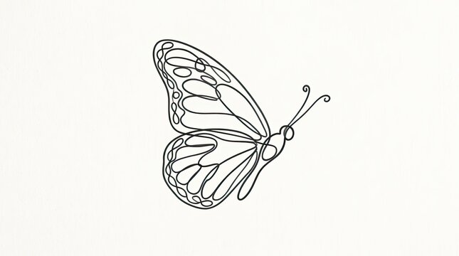 butterfly on white background