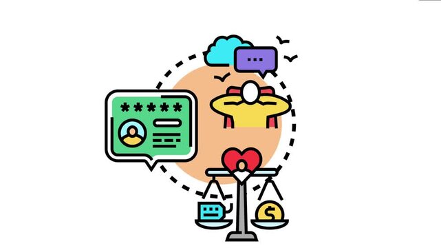 Caring focused brand identity presenting business strategy balancing customer value and financial success with positive feedback and strong reputation