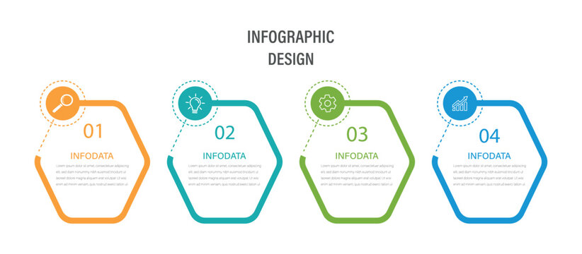 Business Infographic. Can be used for workflow layout, diagram, annual report, web design. Vector business template for presentation. 