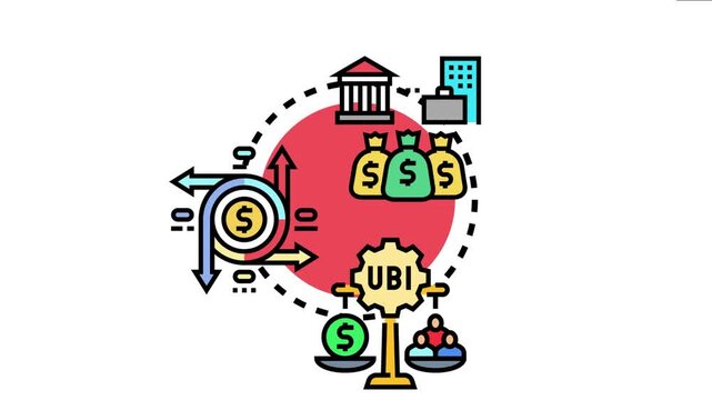 Cash benefits initiative concept representing financial support programs. With money flowing from institutions to individuals