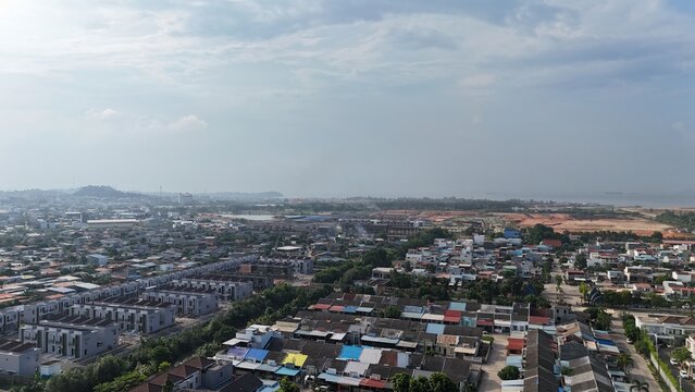 Cityscape Aerial View of Batam Indonesia Urban Landscape