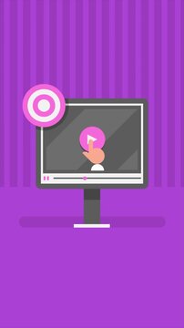 Businesses use video content advertising on social media platforms to reach targeted audience and maximize sales conversions. Videos for retargeting campaign.