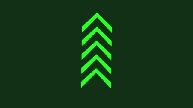 Abstract arrow icon swipe up animation blue. background motion graphics .Going Direction colorful arrow   Up arrow isolated. 4k video,,