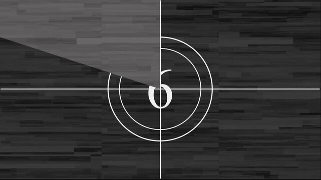 11 to 2  Seconds countdown  movie cinema effect for retro video projects flicker, grain, scratch effect., best suitable for your start of cinematography,  4k video,,