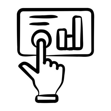 Interactive Report Icon - Handdrawn
