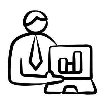 Analyst Icon - Handdrawn