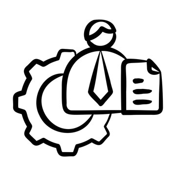 Data Engineer Icon - Handdrawn