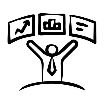 Bi Developer Icon - Handdrawn