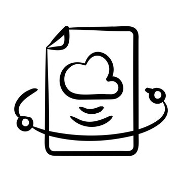 Iot Data Icon - Handdrawn