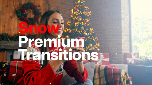 Premium Transitions Snow 18 Variations &ndash; Cinematic Snow Transitions, Falling Snow Wipes, Winter Particle Reveals and Frost Effects for Professional Video Editing and Motion Graphics