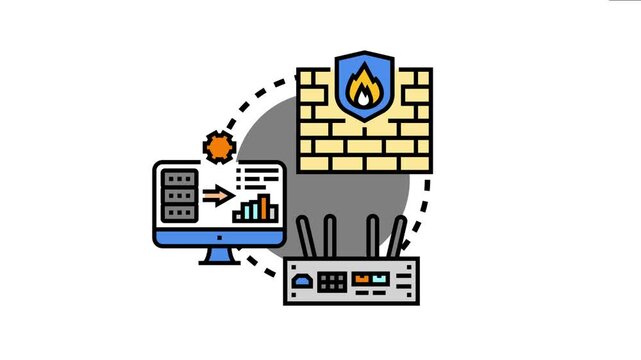 Centralized access control system managing and protecting sensitive digital information and network resources, featuring a firewall, computer monitors, and network router components