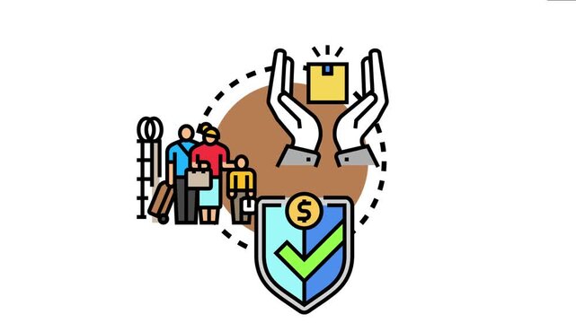 Centralized system safeguarding people and cargo at borders, security measures, financial aspects, and controlled entry for migrants and travelers