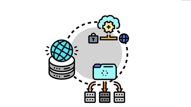 Centralized endpoint control system effectively manages networked devices, providing security, data protection, and efficient access to cloud services and global infrastructure from a main server