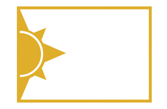 Gold Sunburst Star Border Frame