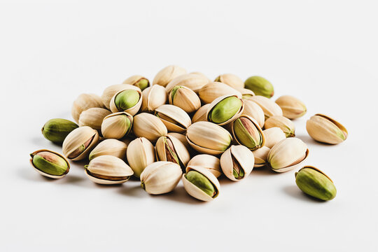Scattered Pistachios with Open Shells