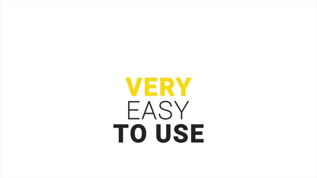 Kinetic text animation. Intro video 