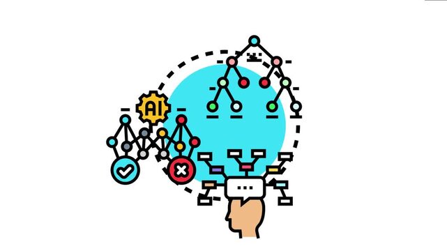 Decision making process various possibilities, outcomes, and artificial intelligence integration for problem solving and strategic planning