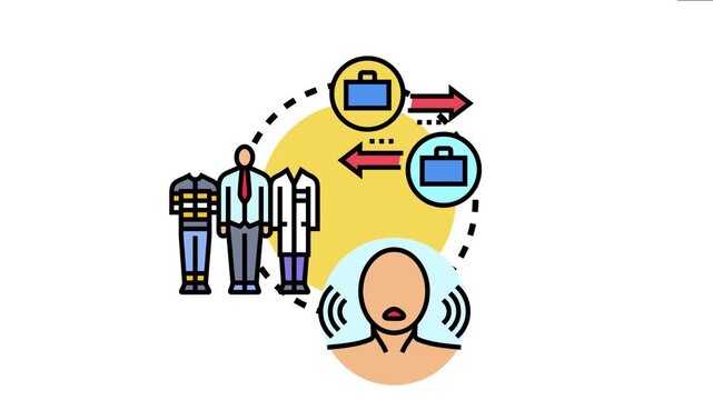 People experiencing job transitions, professional development, and personal growth, adapting to new opportunities and different career paths