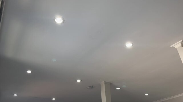 Modern Gypsum Ceiling with Recessed LED Downlights