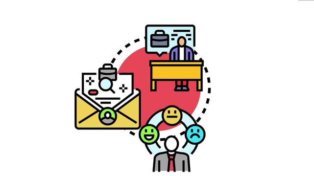 Candidate preparing for an employment interview, reviewing an offer letter, and managing emotions related to the career process with a professional approach