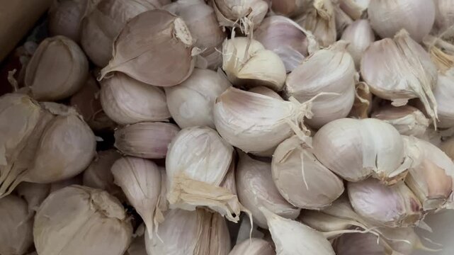 Healthy Cooking Ingredient Fresh Garlic Close Up