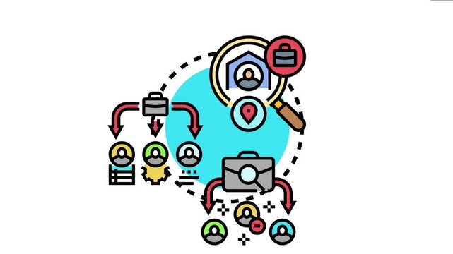 Job seeker application process involving search for employment, career opportunities, recruiting new staff, and finding available vacancies in a competitive professional environment