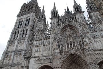 gothic cathedral in rouen in normandy in france  © frdric