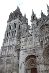 gothic cathedral in rouen in normandy in france  © frdric