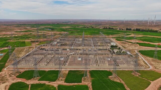 Power booster station, high voltage substation