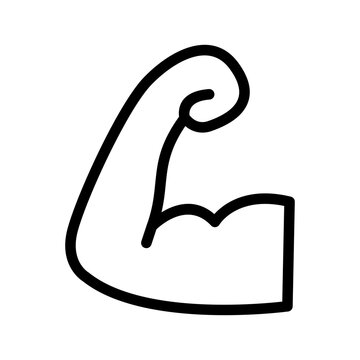 Muscle Icon Vector Symbol Design Illustration