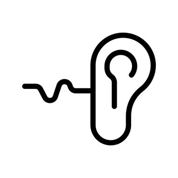 Listening Icon Vector Symbol Design Illustration