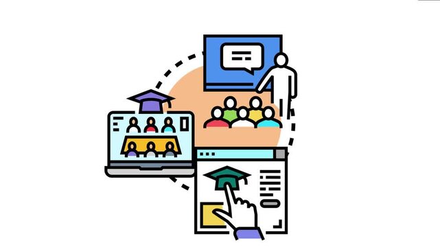 Joint education hub concept symbolizing integrated learning, connecting students and teachers through online courses, remote classrooms, and collaborative study platforms for a modern curriculum