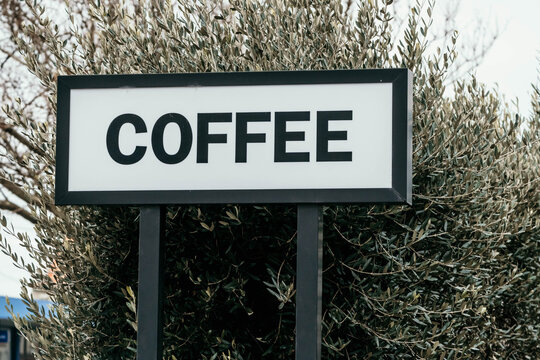 Coffee signage