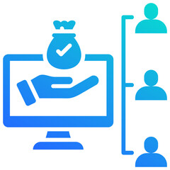Obraz premium Asset Management Icon