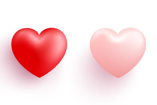 two red hearts