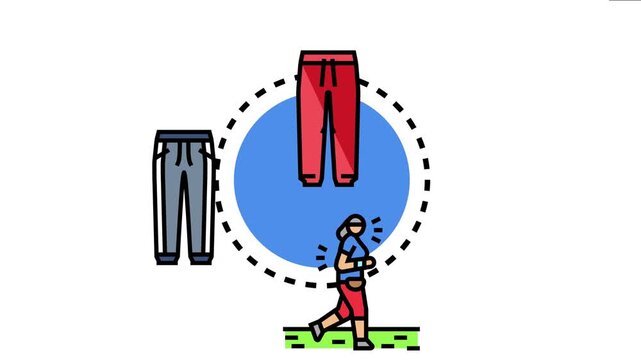 Person wearing activity pants engaged in running activity while contemplating new ideas, symbolizing creativity and comfort in active pursuits