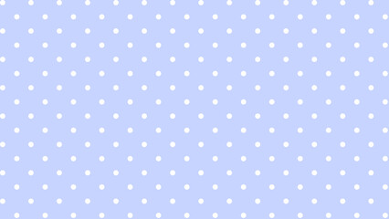 Light blue seamless vector pattern with white polka dots for cute background and textile design © Salma
