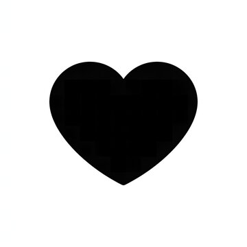 Solid Heart Shape Love Romance Favorite Icon