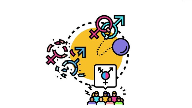 People advocating for gender diversity and inclusion by breaking traditional binary roles, promoting equality and self expression within a progressive society