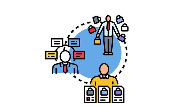 Person possessing multiple skills and abilities while another individual is developing new competencies and gaining access to opportunities for career growth