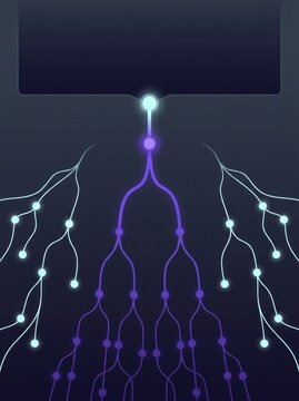 Enterprise data classification lineage with sensitivity reclassification propagating through downstream branches while unrelated paths remain unchanged on dark technology background