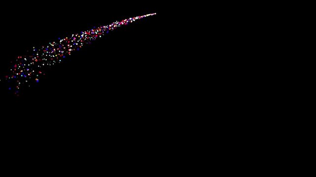 colorful bokeh glitter trail sparkles animation,curved sparkling  particle trail and twinkle doodle stars,dust luxury particles raising,  shining twinkle effect, magic Christmas light effect,dust flow