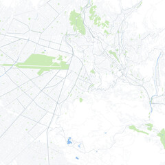 Naklejka premium Minimal vector city map of La Paz with streets, districts and road network