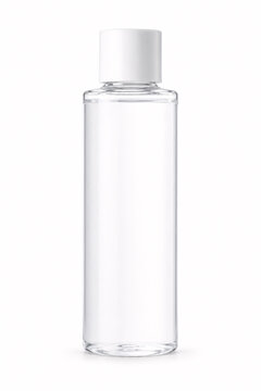 white plastic perfume bottle isolation product container