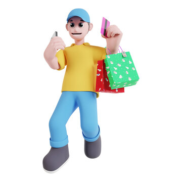 E-commerce 3d icons high resolution render. Suitable for business, marketing, or ad campaign for e-commerce