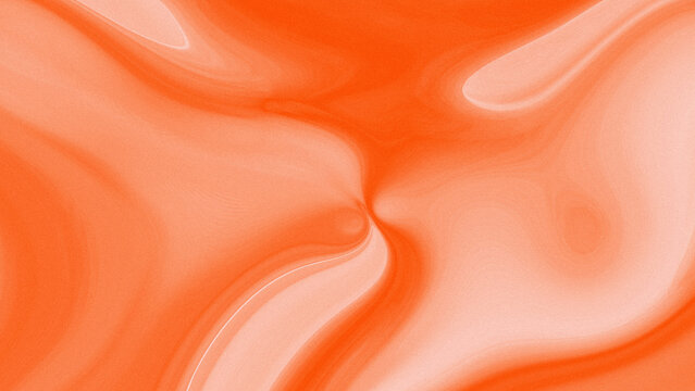 Orange liquid swirl pattern, abstract soft texture background