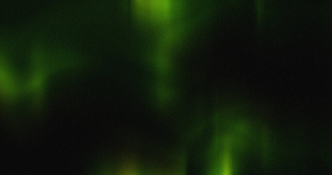 Abstract aurora borealis, green glow, night sky background