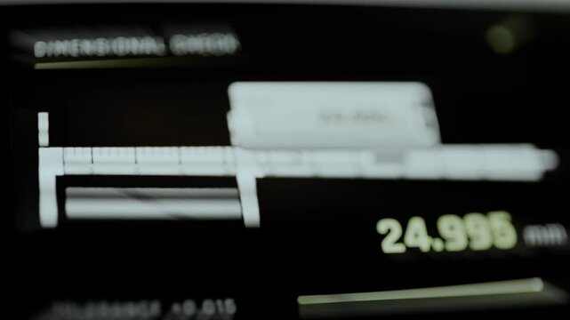 Digital caliper check reads 24.995 mm