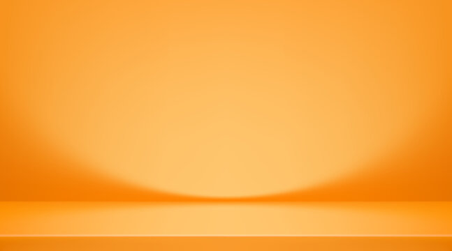 Yellow gradient studio background with soft golden light. Vector illustration bg for luxury product display and professional photography presentations